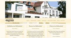 Desktop Screenshot of hotelbirkenhof.de