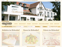 Tablet Screenshot of hotelbirkenhof.de